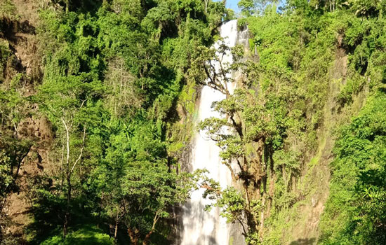 Cascading waterfalls in Materuni at the slopes of Kilmanjaro