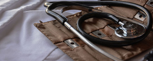 Stethoscope for inspection of heart and lungs