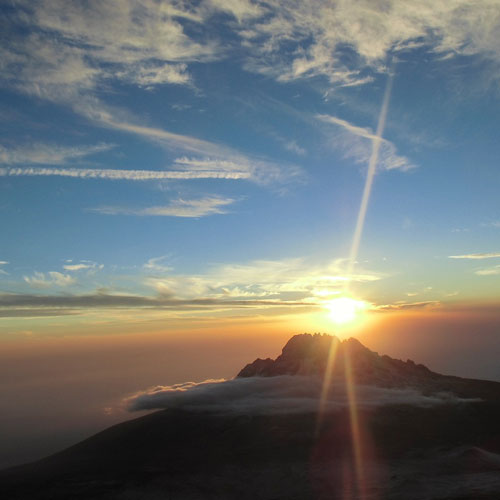 Sunrise on Mount Kilimanjaro